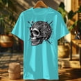 thumbnail image 2 of Skull T Shirt With Mandala Engraving. Awesome Engraved Skull Shirt | Mandala Skull Design, 2 of 6