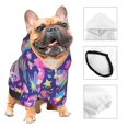 thumbnail image 3 of Balery Skull rainbow mushroom colorful Sudadera con Capucha para Perros Pequeños – Ropa para Mascotas, Disfraz para Perros y Gatos, Ideal para Fiestas y Cosplay-X-Large, 3 of 7