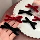 thumbnail image 2 of Pinza para el pelo con lazo pequeño de terciopelo para mujer y niña, horquillas coreanas de Cinta Larga para boda, accesorios para el cabello, 2 pieza, 2 of 5