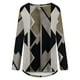 thumbnail image 5 of Puntoco Mujeres Moda Casual Socket Geometría Impreso Manga Larga Cuello Redondo tops Puntoco Puntoco-1734, 5 of 5