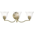 thumbnail image 2 of 16933-01-Livex Lighting-Moreland - 3 Light Bath Vanity In Transitional Style-7.5 Inches Tall and 24 Inches Wide-Antique Brass Finish, 2 of 2