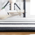 thumbnail image 6 of SAFAVIEH Montauk Saranna Geometric Cotton Area Rug, Black/Ivory, 7' x 7' Square, 6 of 10