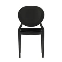 CSP Commerical Seating Products Black Emma Armless Chairs
