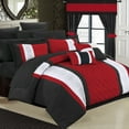 thumbnail image 3 of 24 Piece Marlington Complete Pin tuck Embroidery bedding Comforter Set, 3 of 6
