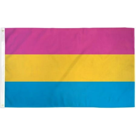 Pansexual Rainbow Lgbt Polyester 3x5 Foot Flag Gay Lesbian