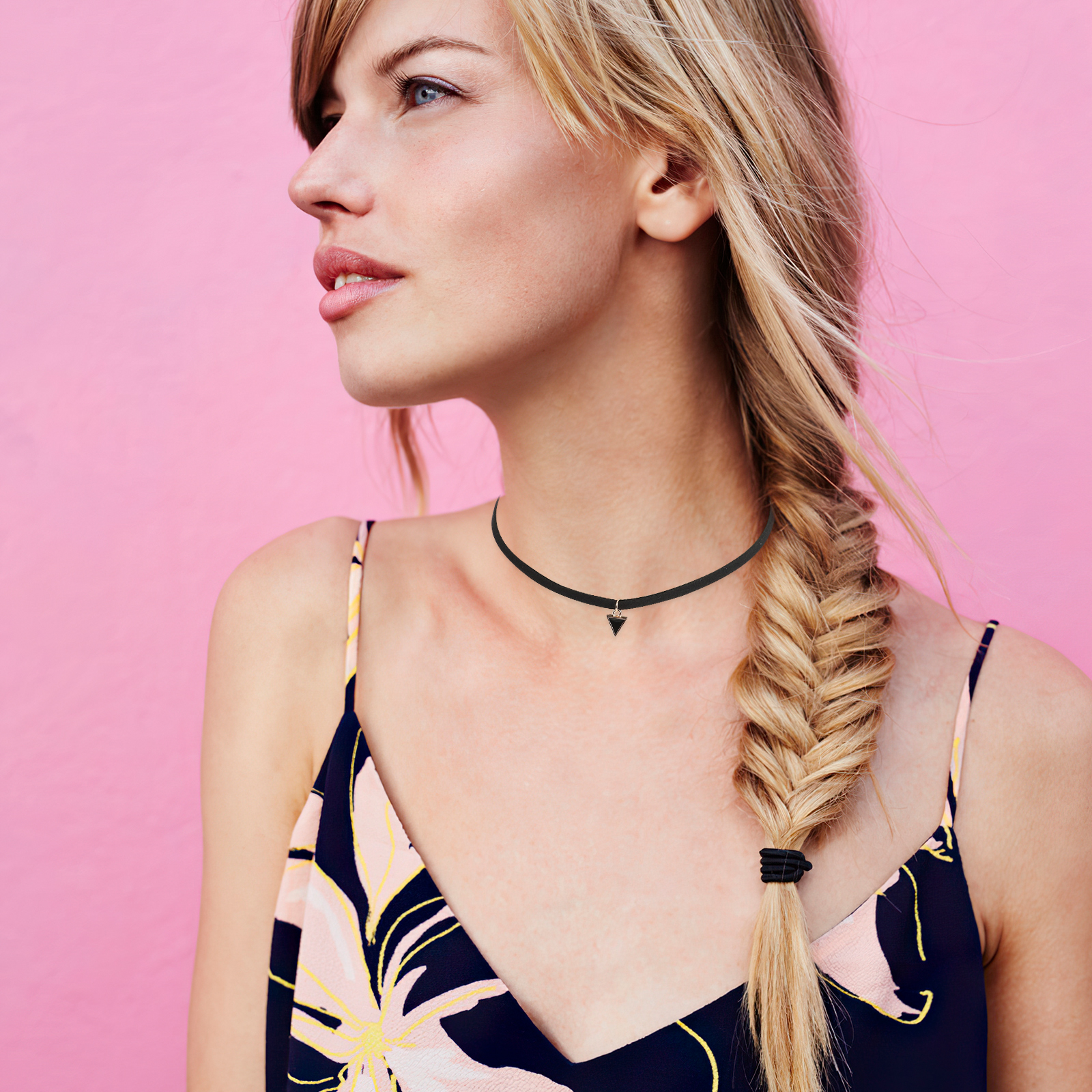 8pcs Choker Necklace Simple Collar Necklace Neck Accessory for