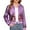 Purple, variant on Otqutp Sequin Jacket for Girls Kids Lightweight Glitter Flight Jacket Colorful Sparkly Shiny Outerwear Zipper 𝗩ivid Color Coat