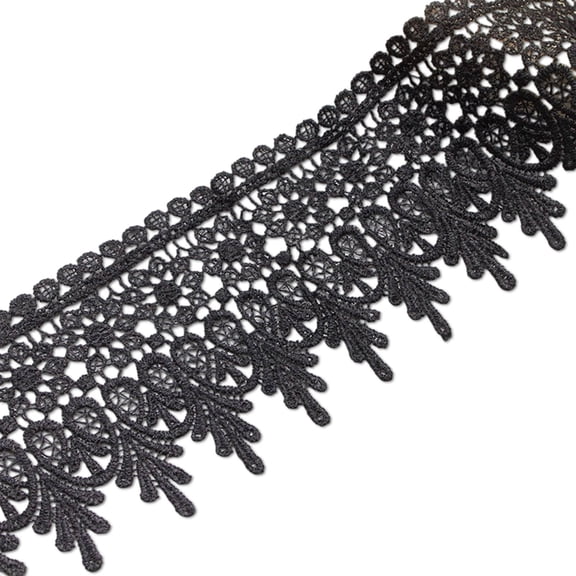 9cm Wide Lace Trim For Wedding Dress Embellishment, DIY Sewing And Craft Packaging Decor, Fabric Ribbon Border (Multicolor ,91*9CM)