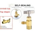 thumbnail image 3 of Self-Sealing Refrigerantion Opener A/C Can Tap Tapper Adapter Dispensing Valve, 3 of 9