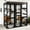 XLarge Black Catio-70.1"H, variant on Aivituvin Cat Catio Outdoor Cat House Movable Large Enclosures on Exercise Wheels Kitty Cage with Upgraded Resting Box,Waterproof Cover Black