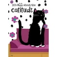 thumbnail image 2 of Mollie B. 24x32 White Modern Wood Framed Museum Art Print Titled - Its All About the Cattitude, 2 of 4