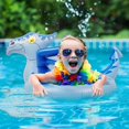 thumbnail image 3 of Flotador de piscina de dinosaurio para niños, Flotador de piscina inflable para piscinas con sonido Zizi, Juguetes inflables para piscina para verano, 3 of 5