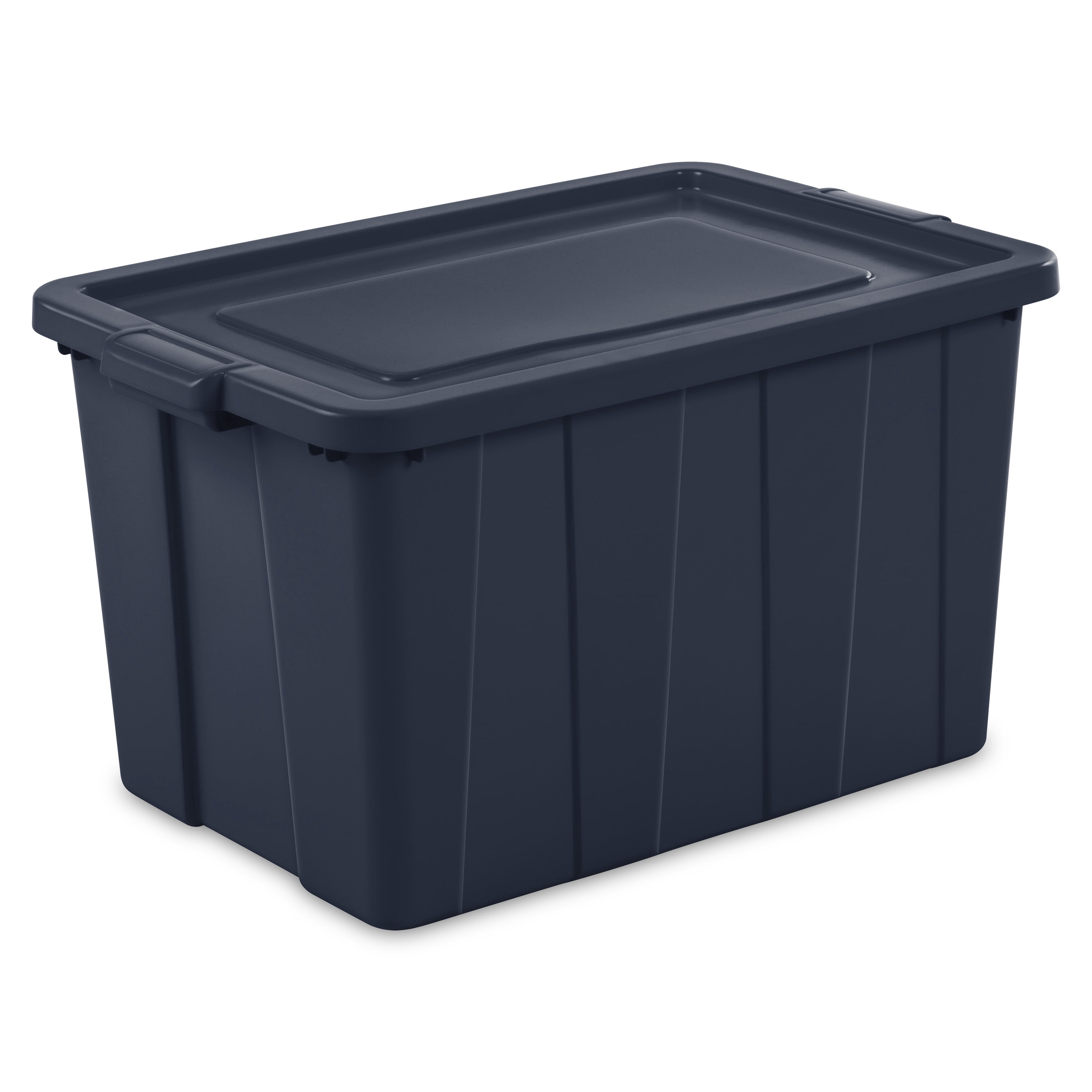 Sterilite 30 Gallon Plastic Storage Tote Dark Indigo Walmart