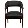 thumbnail image 3 of Black Vinyl Luxurious Conference Chair with Accent Nail Trim, 3 of 9