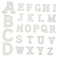 thumbnail image 4 of SWETRACE 26Pcs Bling Letters Patch Rectangular 4.5X3.5Cm For Clothes Skirts Bags Jeans, 4 of 8