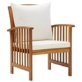thumbnail image 4 of vidaXL 5 Piece Garden Lounge Set with Cushions Solid Acacia Wood, 4 of 11