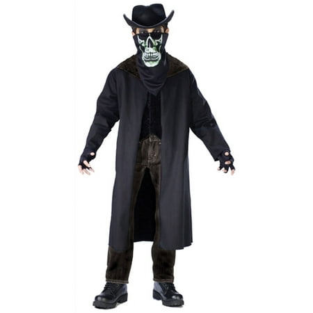 Black and White Evil Outlaw Boys Fancy Dress Costume - Large
