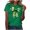 Green, variant on Yxbdin Bow Printed St Patricks Day T Shirts for Women Plus Size Clover Graphic Tees Short Sleeve Crew Neck Shirt for Holiday White XXL