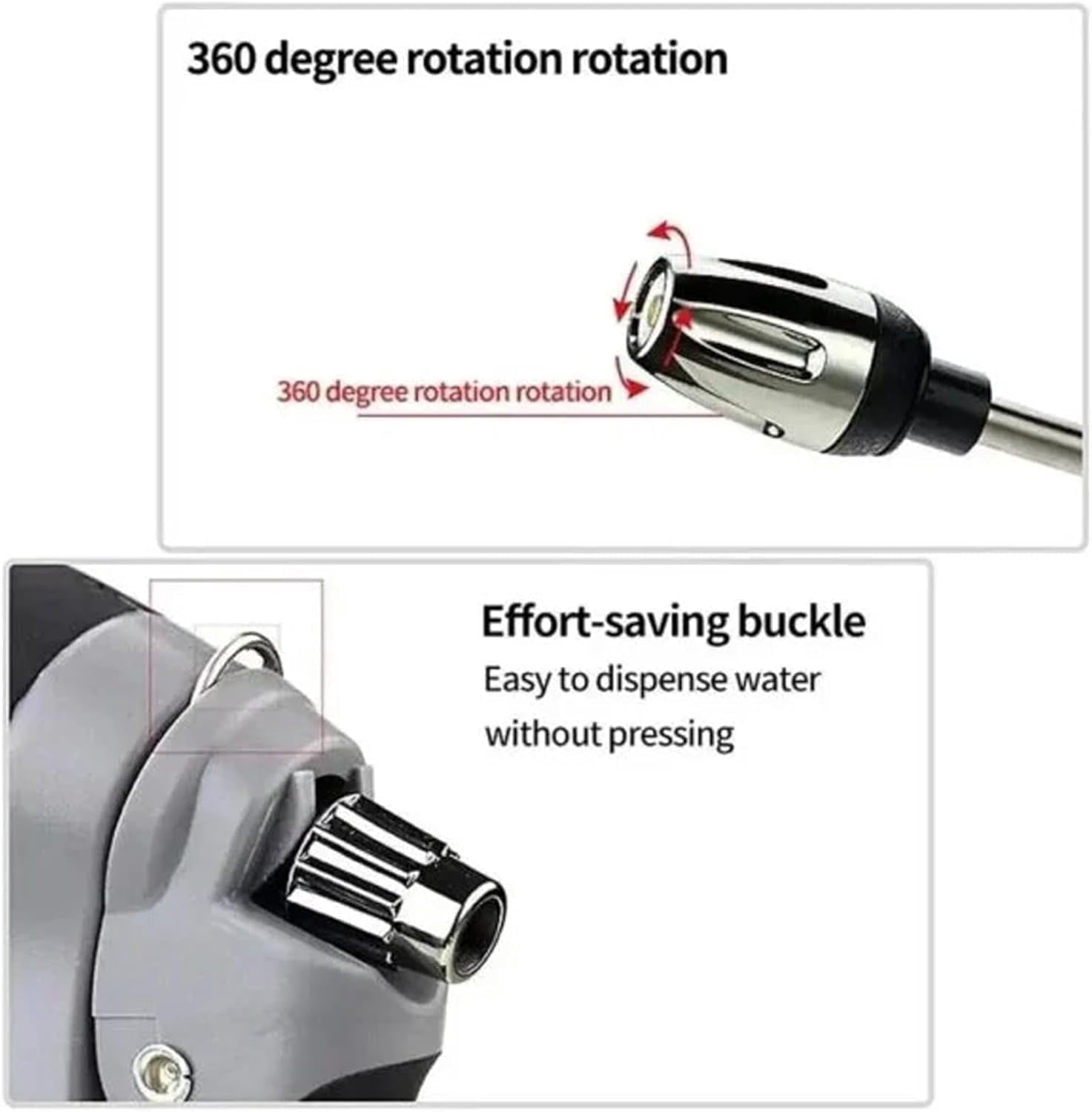 Pressure Washer, Cordless Pressure Washer with Spray Nozzle, 360° Rotating for Three Spray Modes,Fits Almost Any Garden Hose
