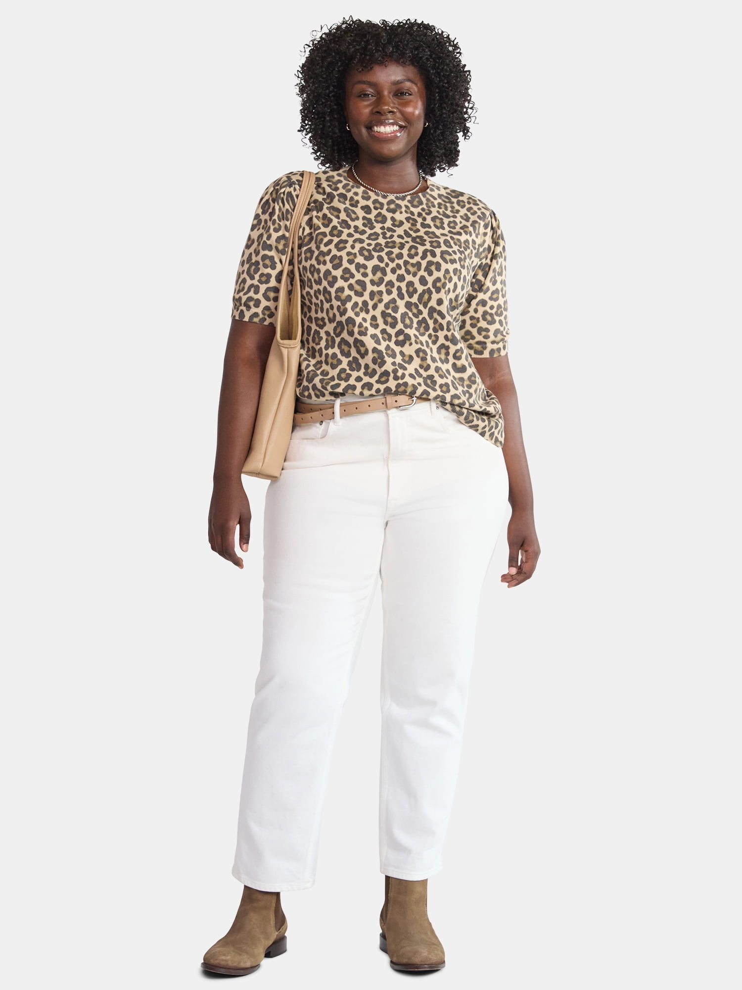 Terra & Sky Women's Plus Printed Sweater, Sizes 0X-5X