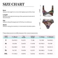 thumbnail image 6 of Wukai Vintage Floral Women's Bikini Set Two Piece,wimsuit High Waisted V Neck Twist Front Adjustable Spaghetti Straps Bathing Suit-Small, 6 of 7