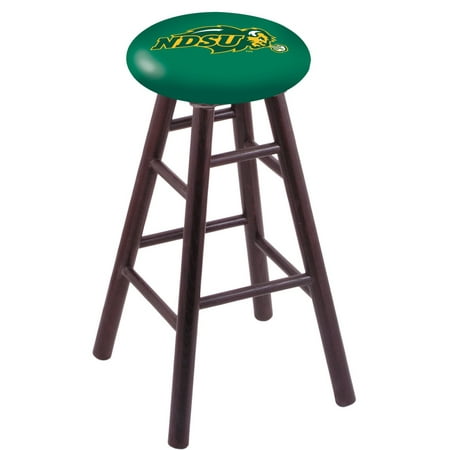 Dakota Cherry - Oak Bar Stool in Dark Cherry Finish with North Dakota State Seat by the Holland Bar Stool Co.