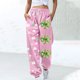 thumbnail image 1 of Pincandy Women's St. Patrick's Day Pants - Printed, Elastic Waist with Tie & Pockets, Cuffed Leg for Holiday & Daily Wear, 1 of 5