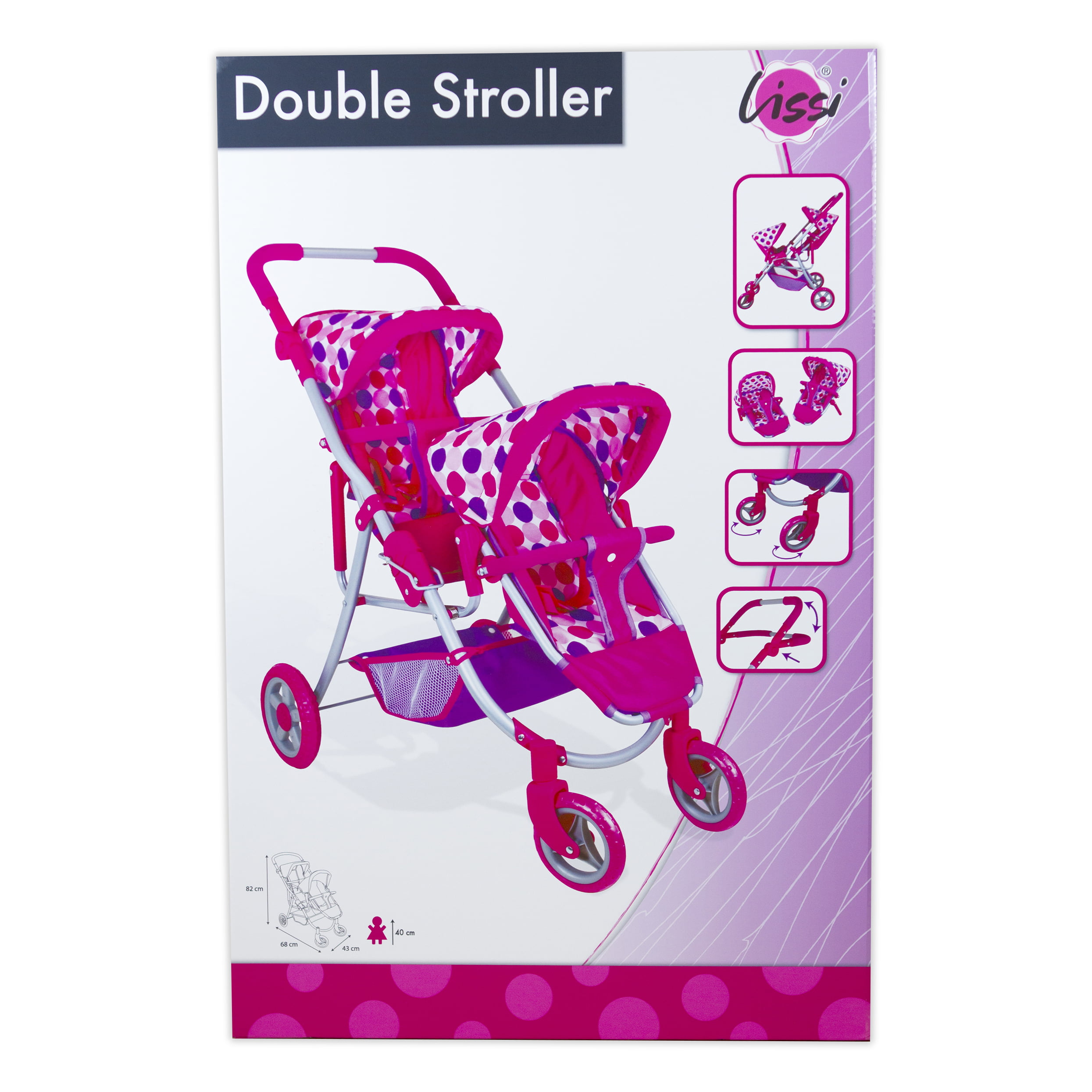 doll double stroller