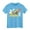Light Blue, variant on WUXIAN Toddler Shirt Short Sleeve Excavator Graphic Solid Color Tee Shirts Tops,Black,3-4 Years