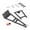 black, variant on Milaget Truck Tow Crane Arm Wrecker Kit for 1/10 RC Crawler and Trailer Double Stent argent