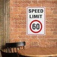 thumbnail image 4 of Speed Limit 60Km Sign For Business 8"X12" Rust Free Aluminum Uv Printed,4 Pre-Drilled Holes.Durable/Weatherproof, 4 of 6