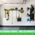 thumbnail image 2 of GoSports Wall Mounted Garage Tool Organizer - Adjustable Storage Rack for Garden and Shop Tools, 2 of 6