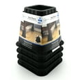 thumbnail image 6 of Mainstays Black Plastic Bed Risers to Raise Your Bed for Storage, 4 Pack, 6.50 in x 6.50 in x 6 in, 6 of 6
