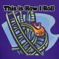 thumbnail image 3 of CafePress - How I Roll (Roller Coaster) Kids Dark T Shirt - Dark T-Shirt Kids XS-XL, 3 of 4