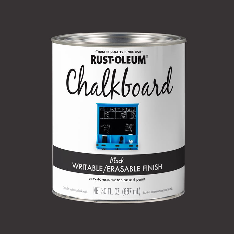 Rust-Oleum Specialty Chalkboard Paint, Quart, Black photo 1