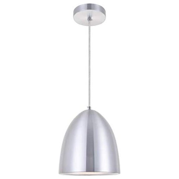 Classically Modern Ceiling Decor Aluminum Circa 1 Light Burnished Nickel Pendant