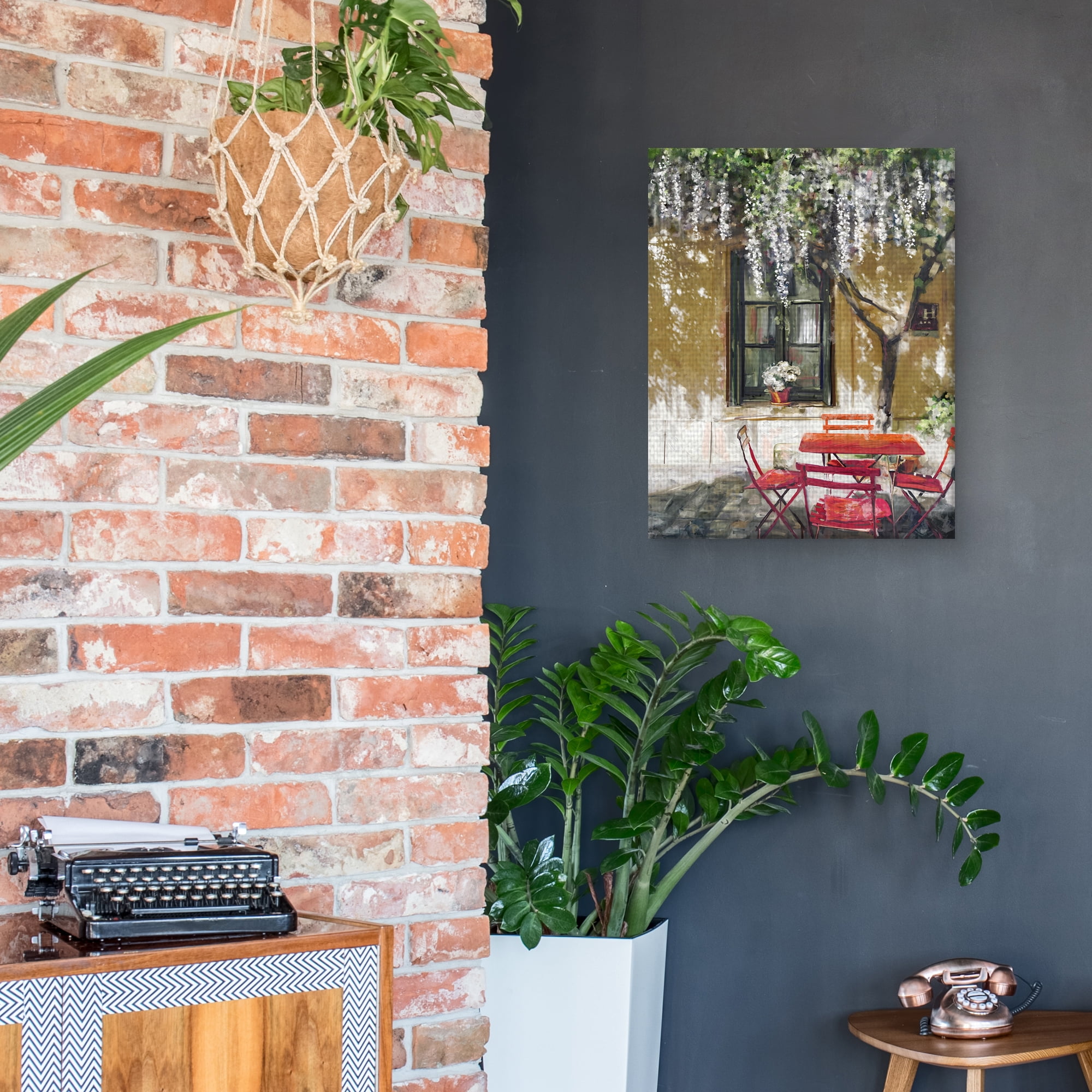 Garden Café by Studio Arts Canvas Art Print