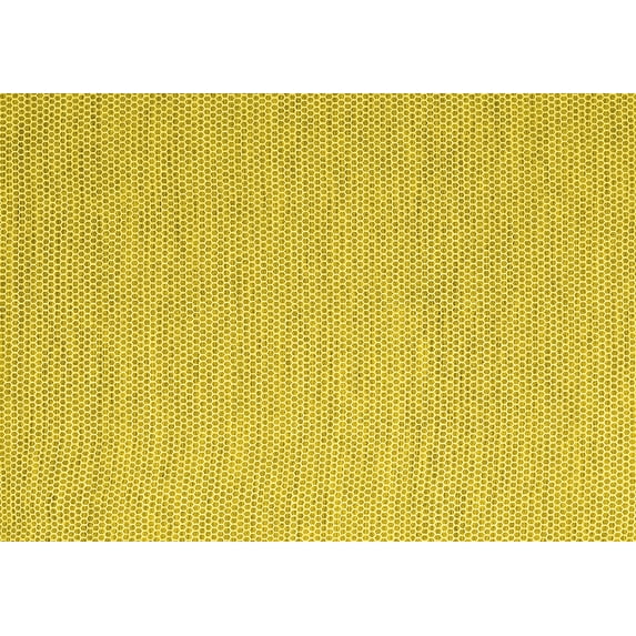 Ahgly Company Indoor Rectangle Abstract Yellow Contemporary Area Rugs, 8' x 10'