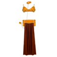thumbnail image 4 of Ensemble Robe de Danse du Ventre Douce Soutien-Gorge Jupe Femmes Adulte Costume pour Cosplay L. L, 4 of 8