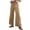 AF Light French Beige, variant on Eytino Women's High Waist Wide Leg Pants, Drawstring Cargo Beach Pants for Vacation Travel, Black, Size M
