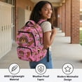 thumbnail image 5 of KUIFORTI Dog Flower Kids School Backpack for Elementary School Students Waterproof Boys Book Bags with Laptop Compartment Comfortable Bookbags, 5 of 7