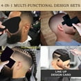thumbnail image 4 of Visland Barber Color Hairline Enhancement Card Beard Lineup Shaping Tool Men Hairline Guide Beard Facial Hair Styling Trimming Edging Shaping Template, 4 of 8
