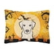 thumbnail image 1 of Caroline's Treasures BB1780PW1216 Almohada decorativa de tela de labrador amarillo de Halloween, grande, multicolor Caroline's Treasures BB1780PW1216, 1 of 1