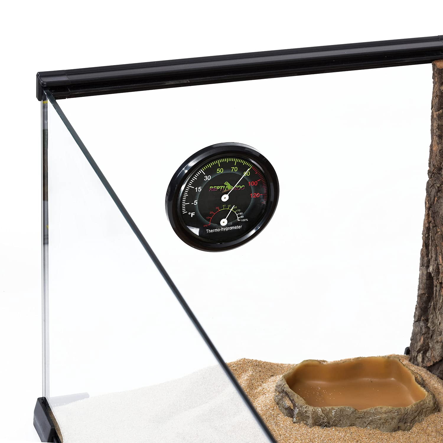 Reptile Terrarium Thermometer Hygrometer Dual Gauges Pet Rearing Box Reptile Thermometer and Humidity Gauge