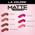 thumbnail image 5 of L.A. COLORS Long-Wearing Silky Matte Transfer-Proof Lipstick, Mysterious, 5 of 8