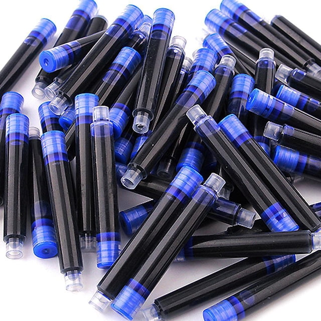 10pcs/Pack 3.4mm Caliber Ink Cartridges Fountain Pen Replaceable Ink Bag Standard Caliber Office Universal Supplies Ink Bag