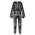 thumbnail image 5 of Glisme Boys Romper Kids Hallomas Halloween Skeleton Dress Up Child White Bones Stretch Jumpsuit Cute Playwear Black, 5 of 9