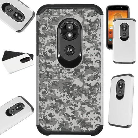 Compatible Motorola Moto G7 Power | Supra (2019) | Moto G7 Optimo Maxx Case Hybrid TPU Fusion Phone Cover (Digital