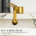 thumbnail image 5 of Styled Settings Gold Stainless Steel Measuring Cups and Spoons Set, 5 of 9