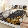 thumbnail image 3 of Castle Fairy Animal Lions 4-Piece Full Size Sheets for Teens Boys Girls,Vintage Flower Bed Sheets,Jungle Wildlife Lightweight Sheet Sets,Luxury Bedroom Decor, 3 of 7